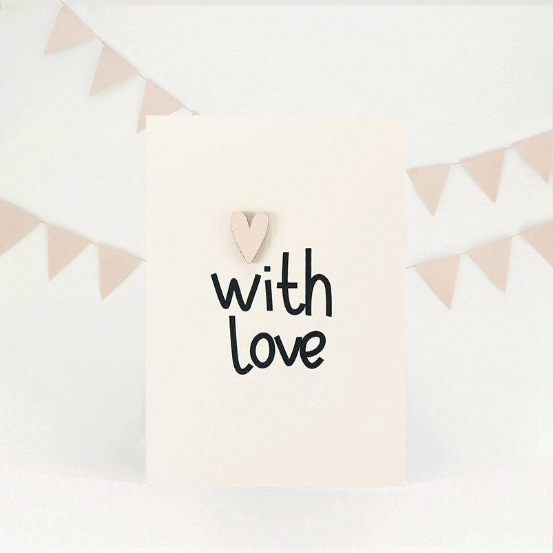 Картинка Открытка "With love"