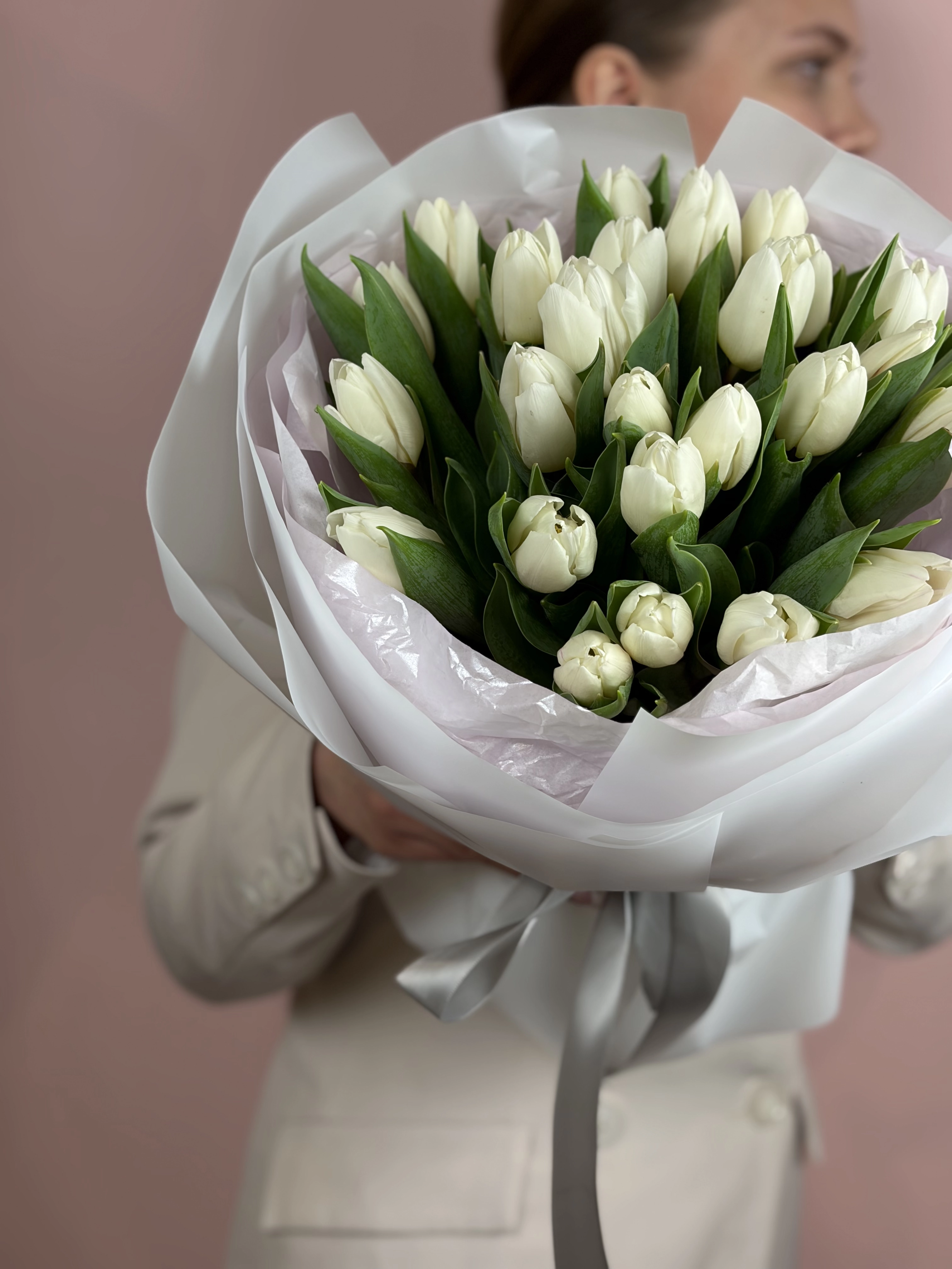 Картинка Букет из 27 тюльпанов  "Аура Нежности"