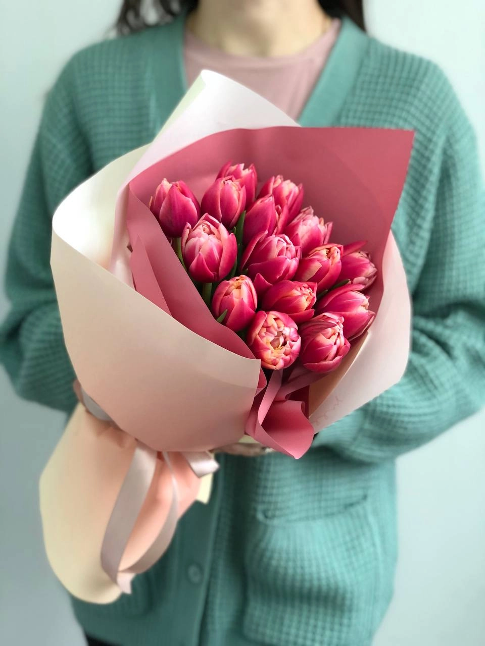 Картинка Букет из 15 тюльпанов Columbus