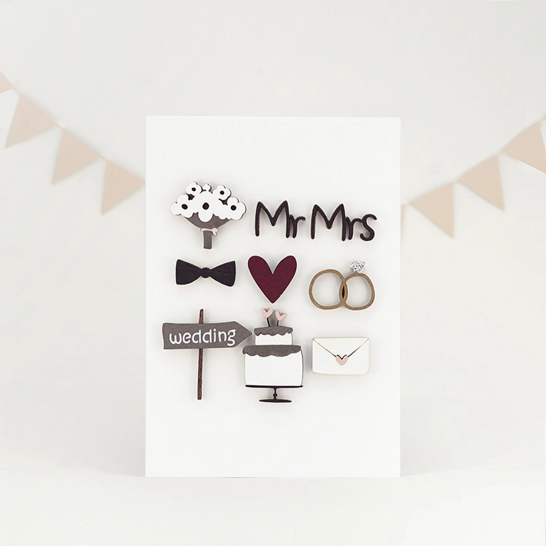 Открытка "Mr&Mrs"