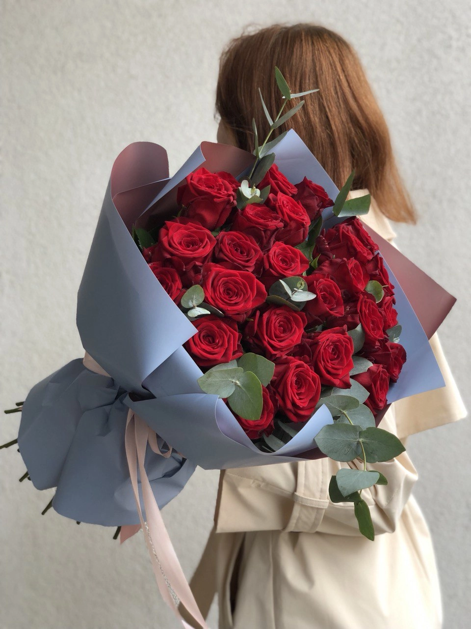 Картинка Букет из  25 роз "Брайтон" 70 см