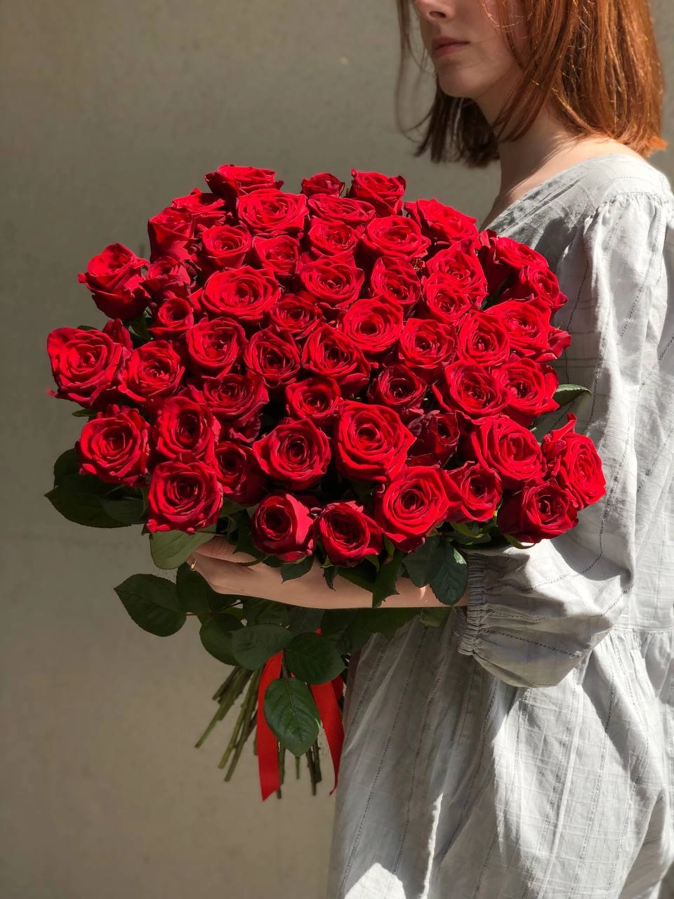 Картинка Букет из 51 розы "Для моей любимой" 60 см