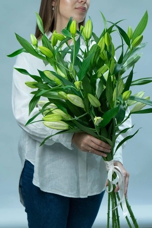 Картинка Букет из лилий "Облако"