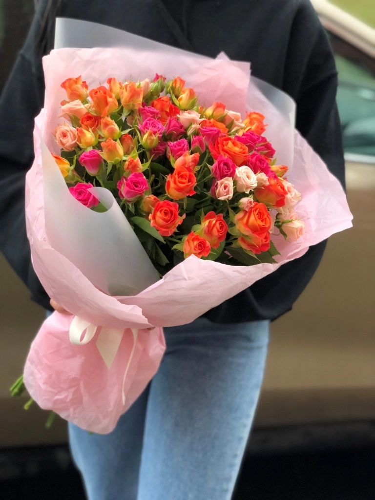 Картинка Букет из 23 роз "Казанова" 60 см