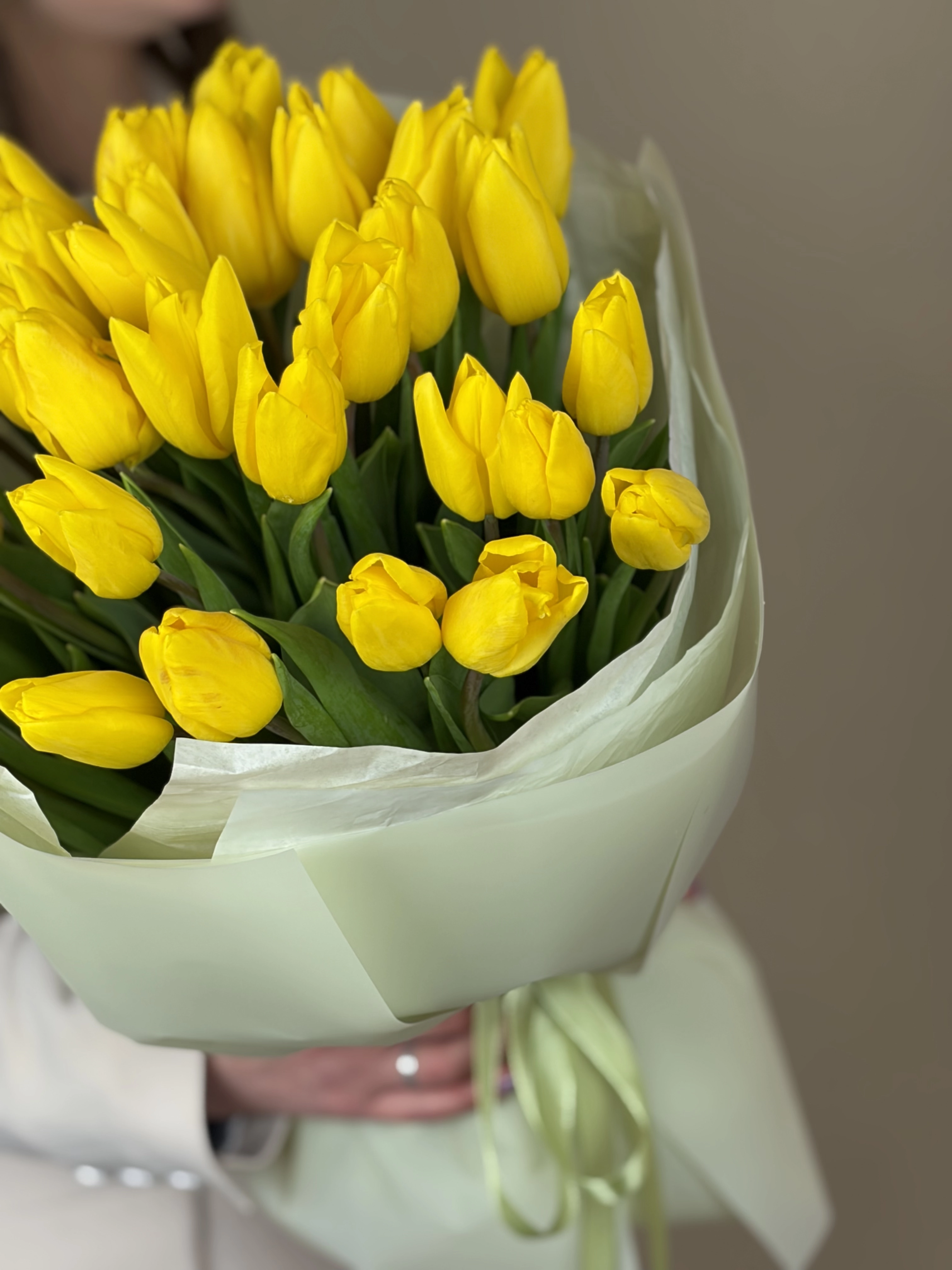 Картинка Букет из 35 тюльпанов "Солнечный Эликсир"