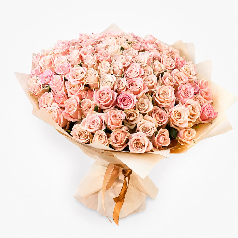 Картинка Букет из 101 розы "Лизбет" 40см