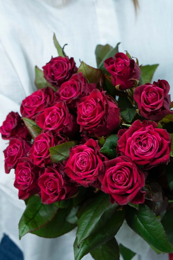 Картинка Букет из 15 роз сорта Адмирал 70 см