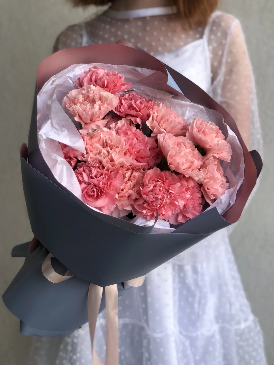 Картинка Букет из 25 гвоздик "Вдох"