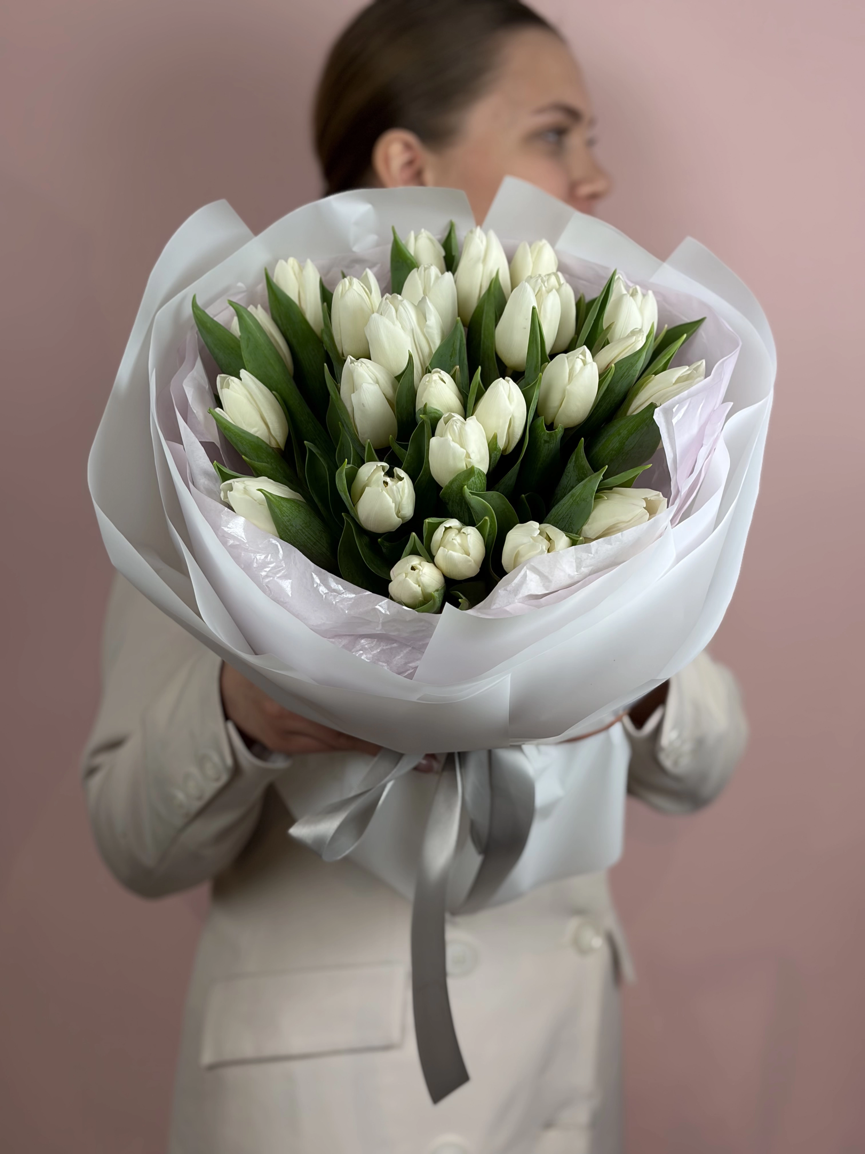 Картинка Букет из 27 тюльпанов  "Аура Нежности"