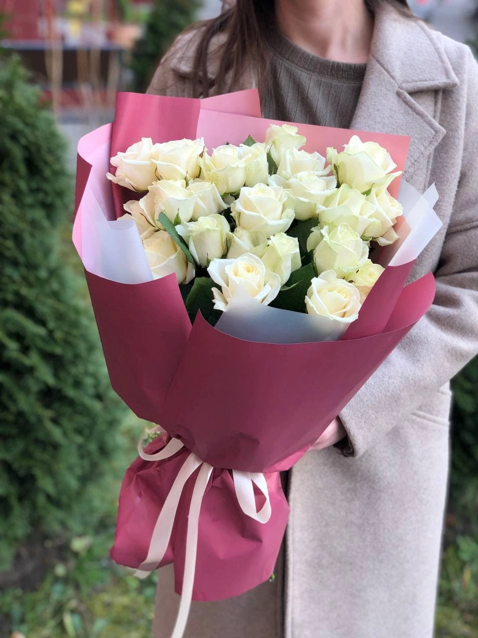 Картинка Букет из 21 розы "Филлини Тини" 80 см