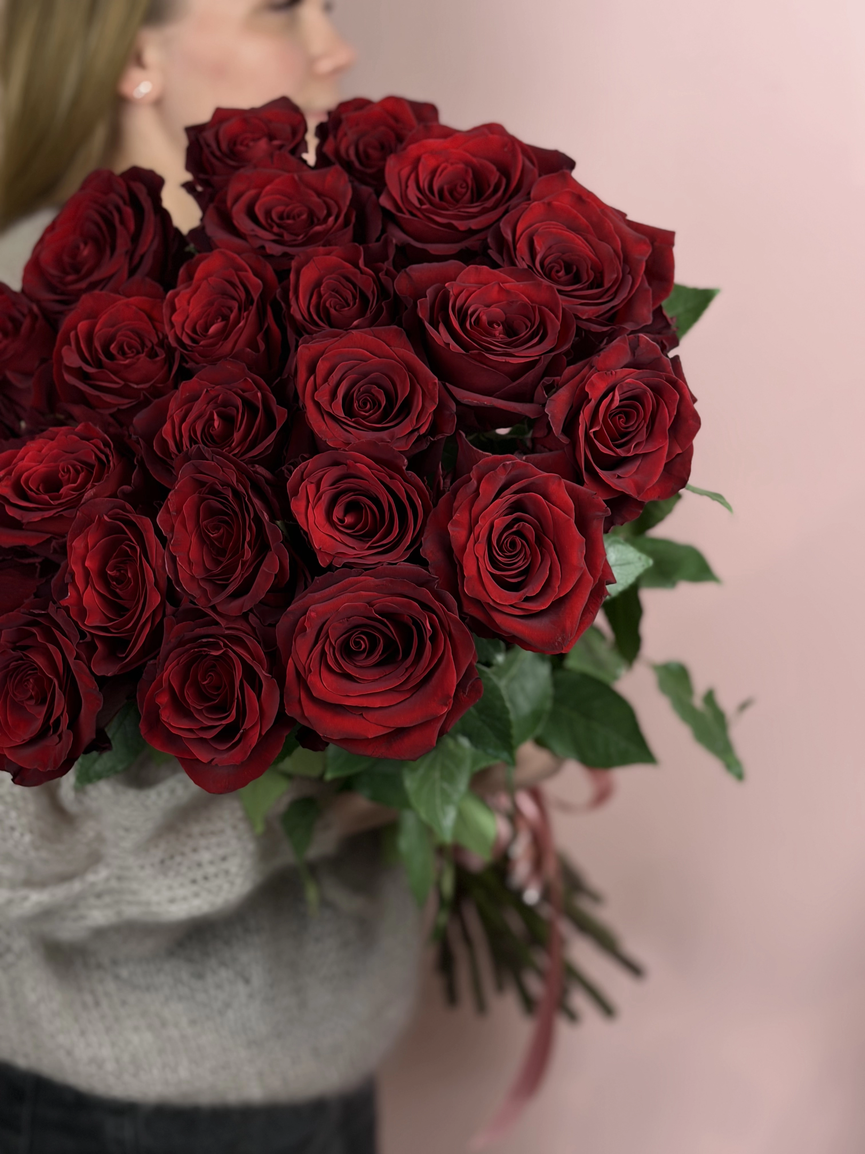 Картинка Букет из 25 роз Эксплорер 40см