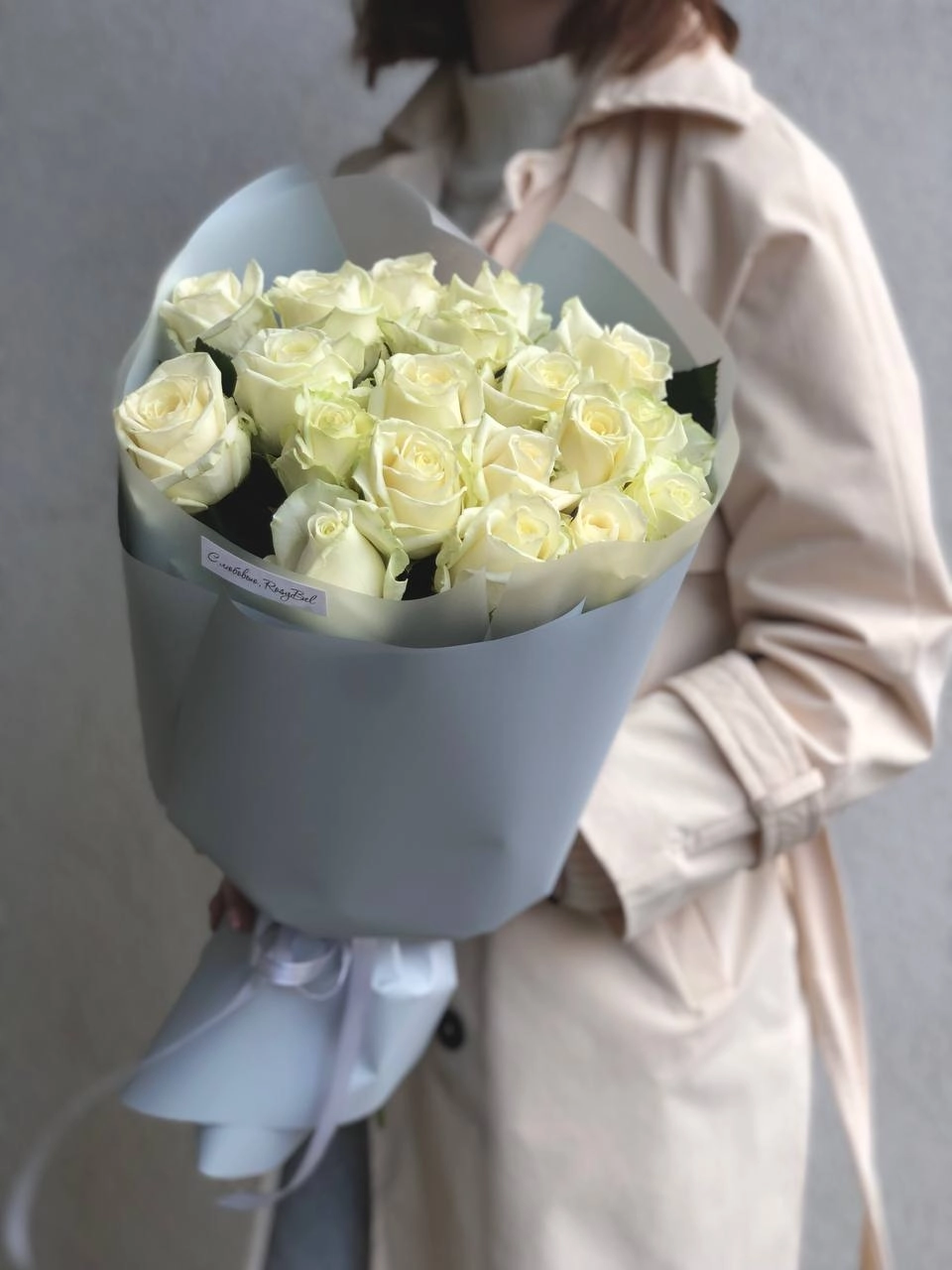 Картинка Букет "Аморе" из 17 роз 50 см