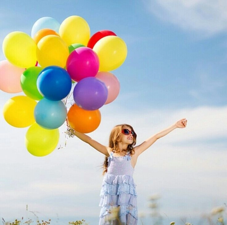Картинка Связка шаров "Радуга" (без обработки)