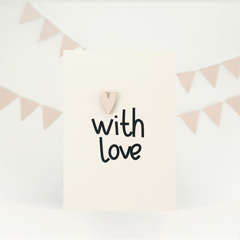 Картинка Открытка "With love"