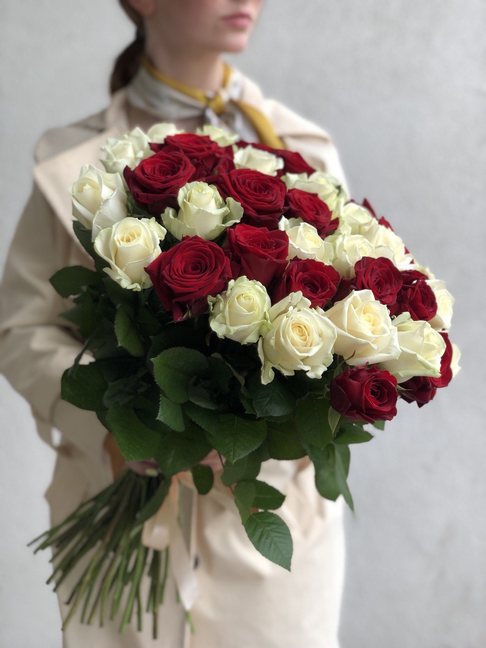 Картинка Букет из 51 розы "Дуо"  70 см