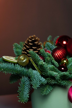 Картинка Рождественская композиция " Классика"