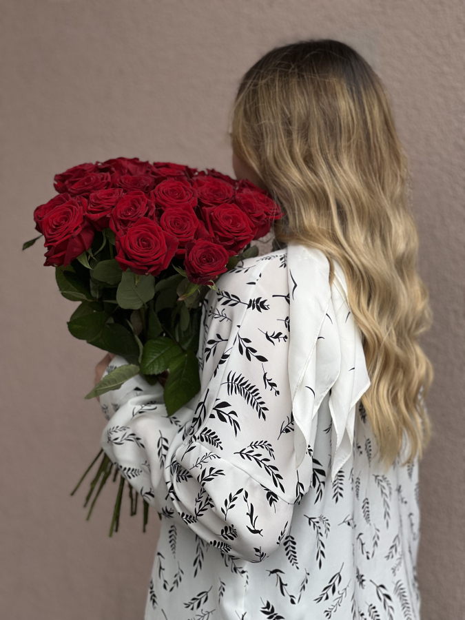 Картинка Букет "Наоми" из 21 розы 50 см