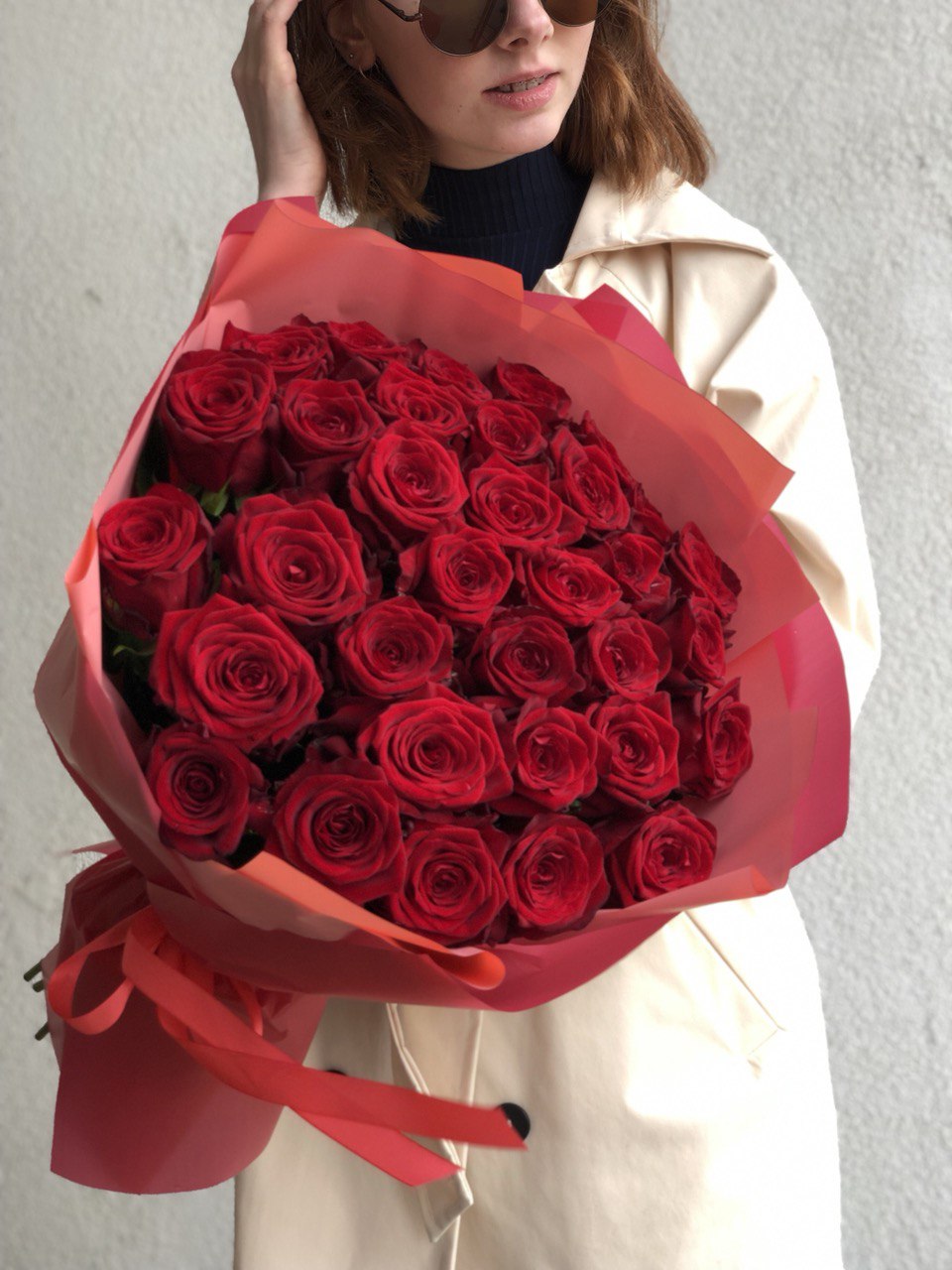 Картинка Букет из 31 розы "Романс" 50  см