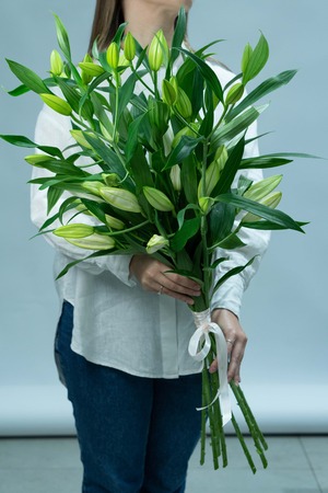 Картинка Букет из лилий "Облако"