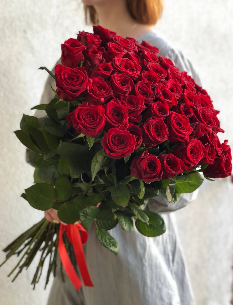 Картинка Букет из 51 розы «Для моей любимой» 80 см