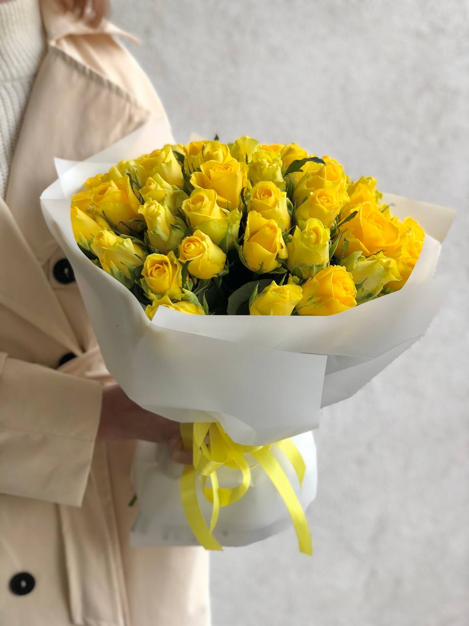 Картинка Букет из 51 солнечной розы "Эпоха" 80 см