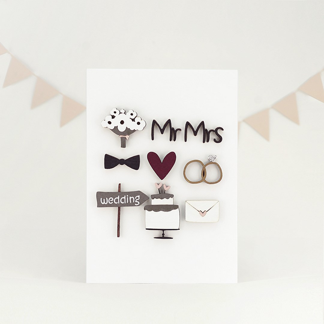 Картинка Открытка "Mr&Mrs"