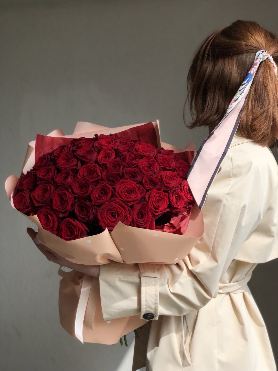 Картинка Букет из 51 розы "Маврикий" 50 см