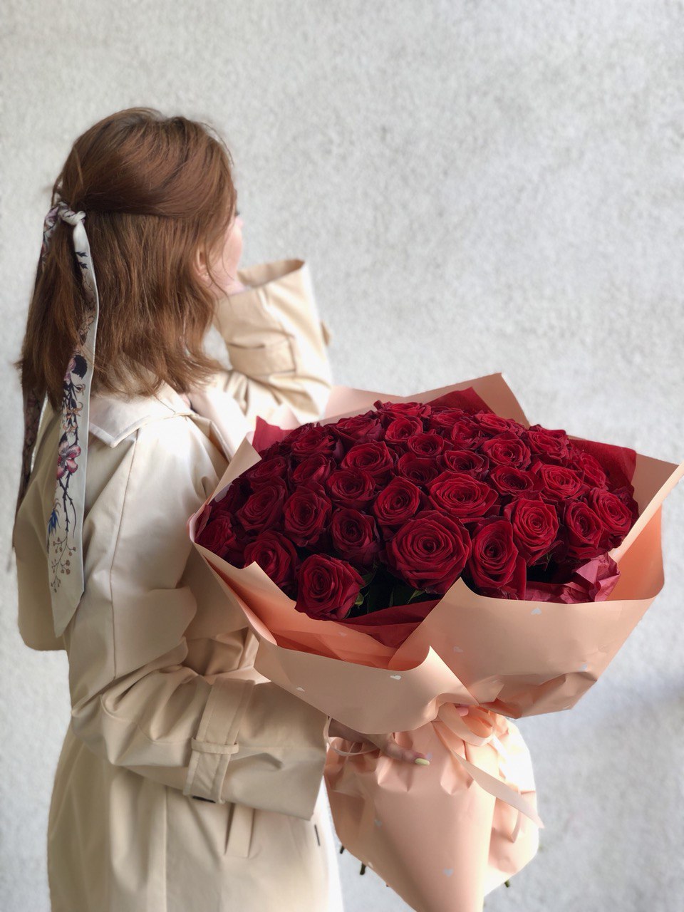 Картинка Букет из 51 розы "Маврикий" 60 см