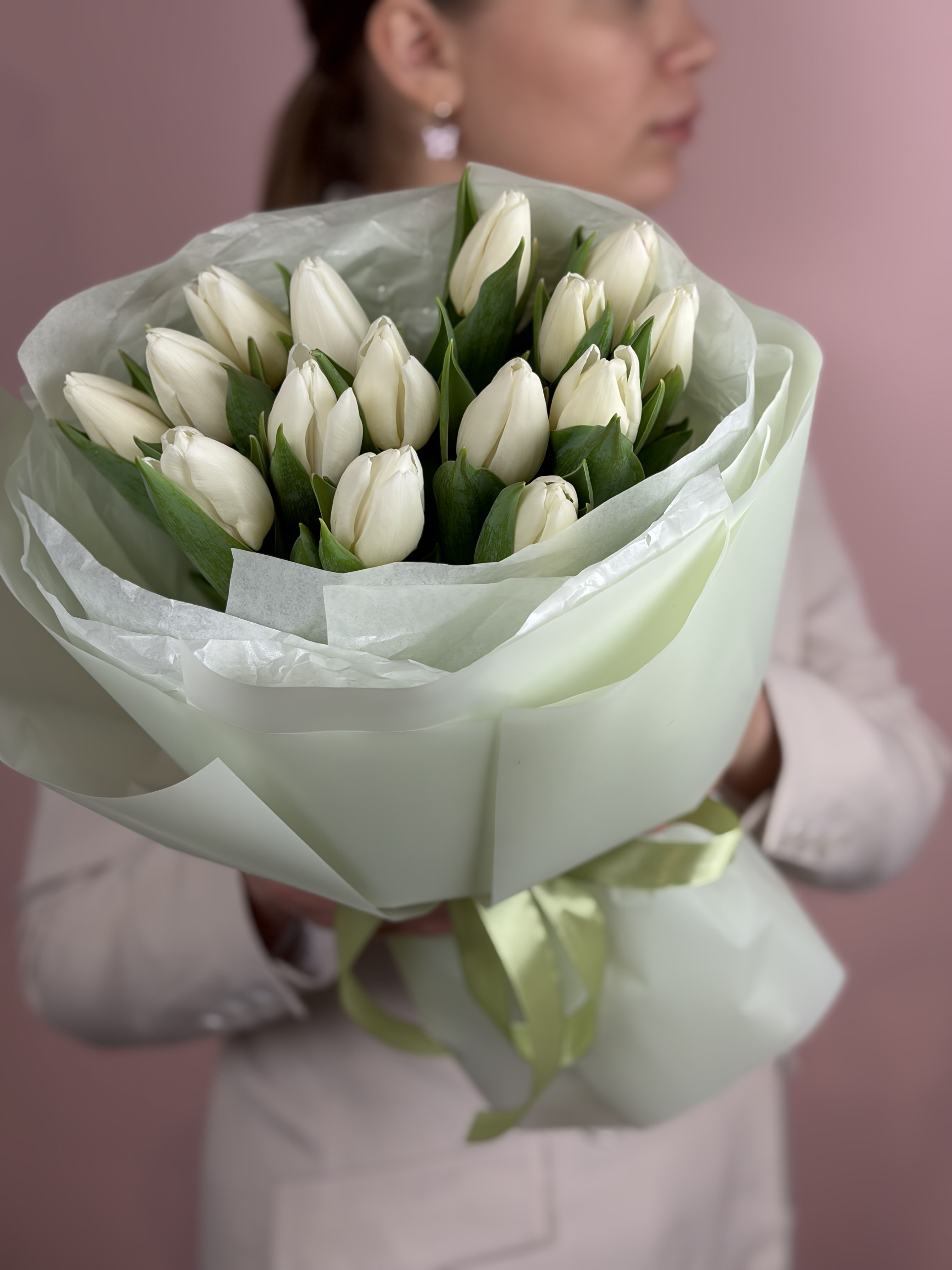 Картинка Букет из 15 тюльпанов "Дыхание Скандинавии"