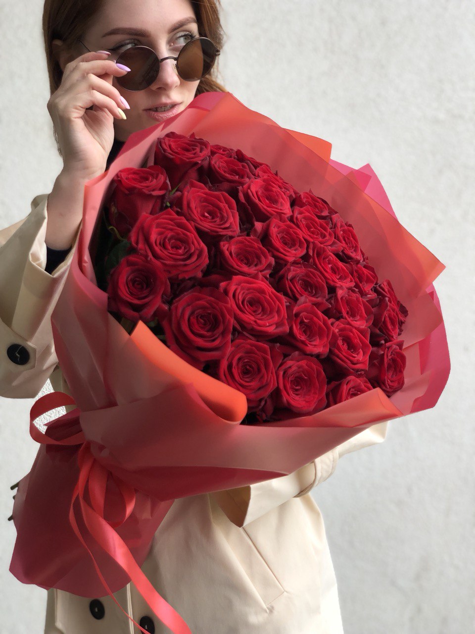 Картинка Букет из 31 розы "Романс" 70 см