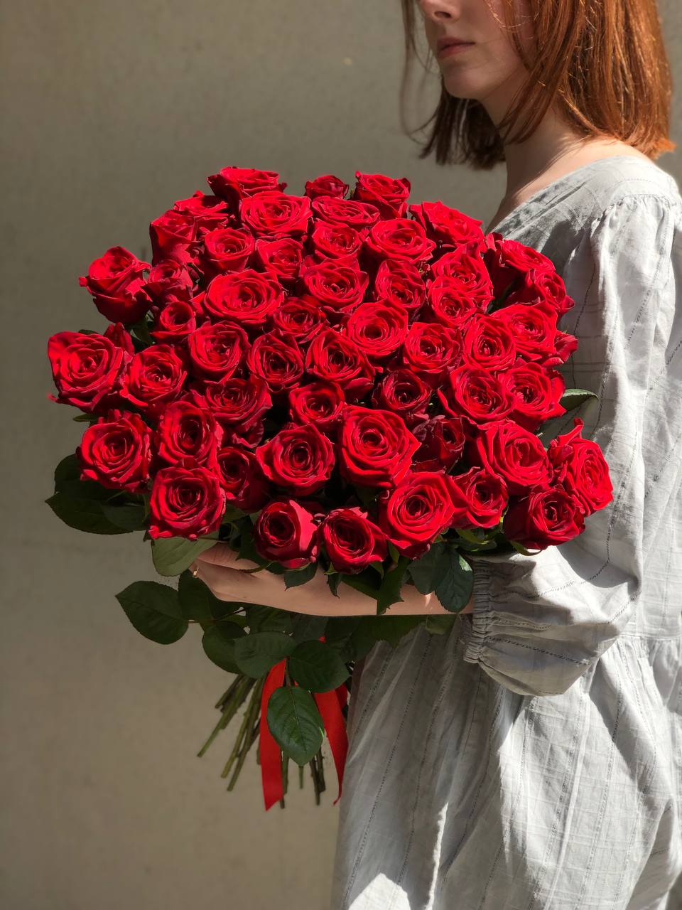 Картинка Букет из 51 розы «Для моей любимой» 80 см
