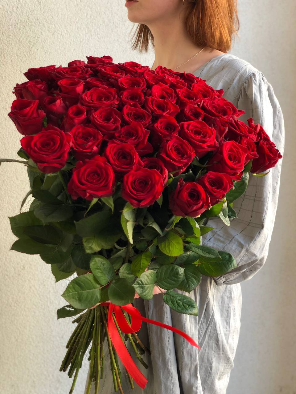 Картинка Букет из 51 розы «Для моей любимой» 80 см