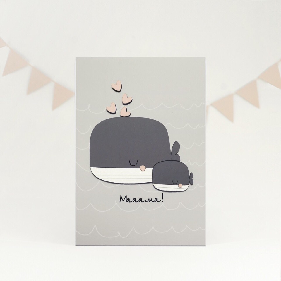 Картинка Открытка "Мааама!" (кит)
