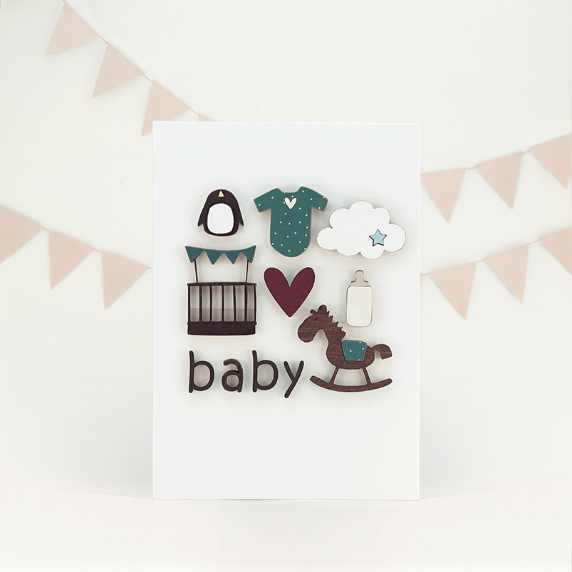 Картинка Открытка "С Рождением ребенка"