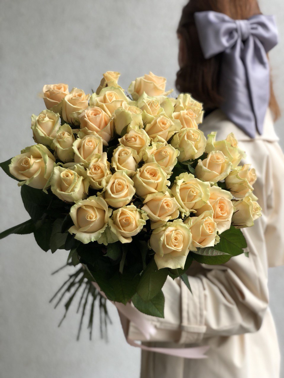 Картинка Букет из 31 розы " Малиновый десерт" 60 см