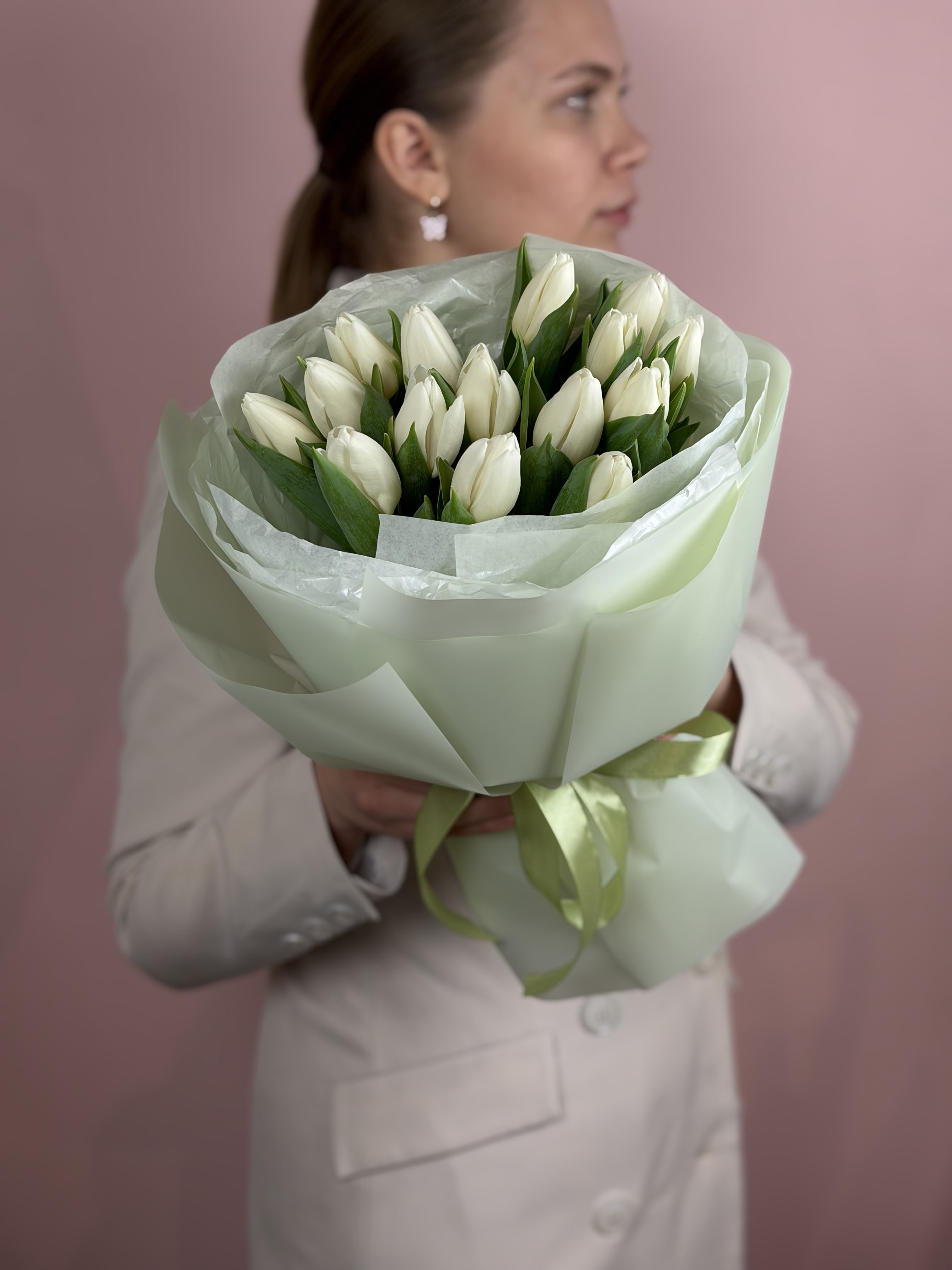 Картинка Букет из 15 тюльпанов "Дыхание Скандинавии"