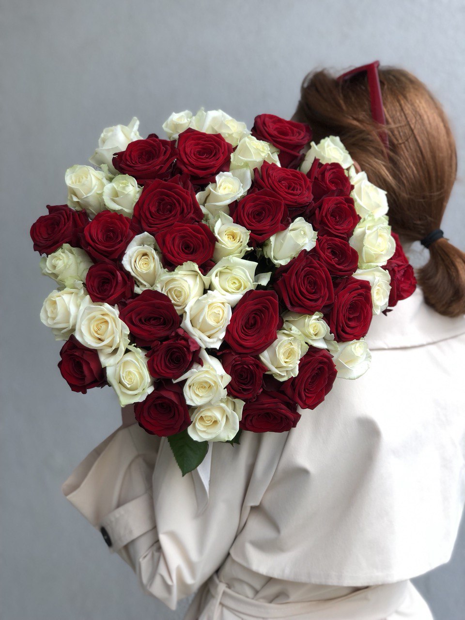 Картинка Букет из 51 розы "Дуо"  50 см