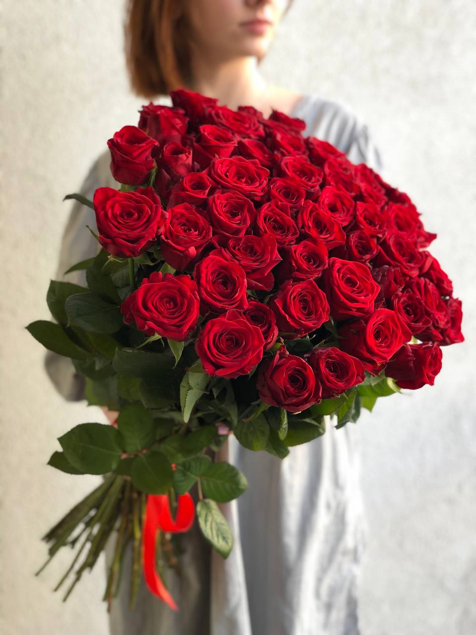 Картинка Букет из 51 розы «Для моей любимой» 80 см