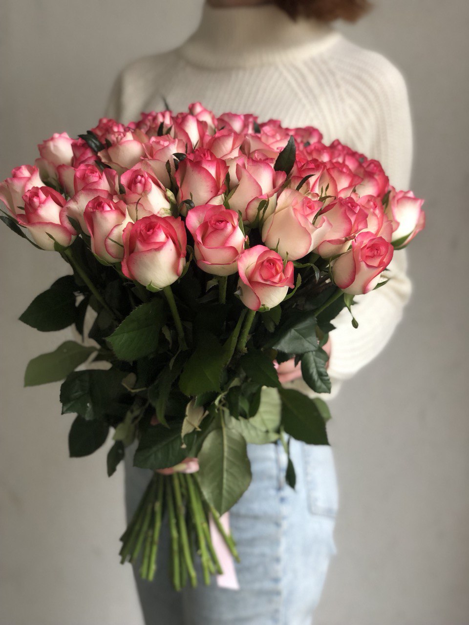 Картинка Букет из 51 розы Джумилия 50 см